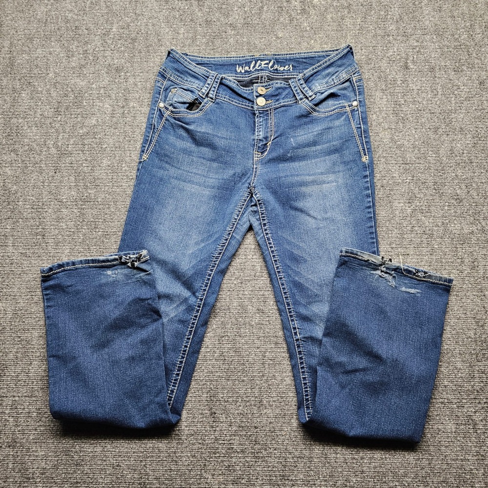 WallFlower Bootcut Jeans Womens 11 Medium Wash Blue Denim WBM08234B